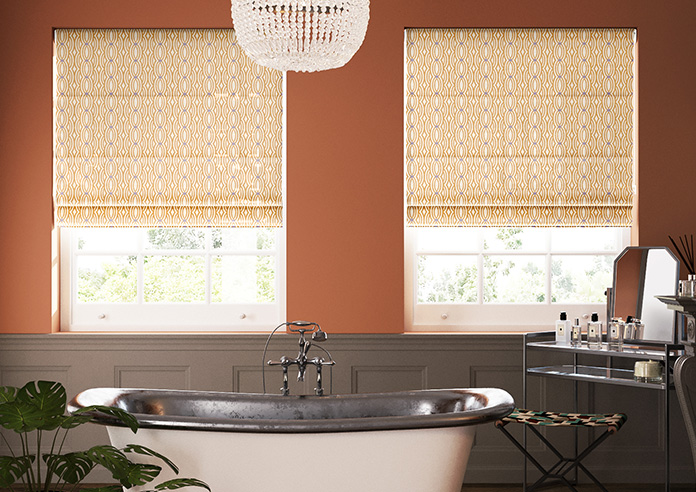 Opulent Scallop, Toffee - Twist&Fit Roman Blind - Image 3